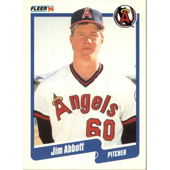 1990 Jim Abbott Fleer Baseball Card #125 - Picture 1 of 2
